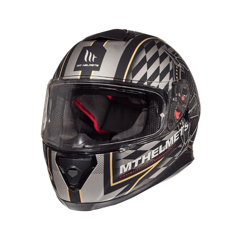 Integrální přilba na motorku MT Thunder 3 SV isle of man černo-stříbrná výprodej