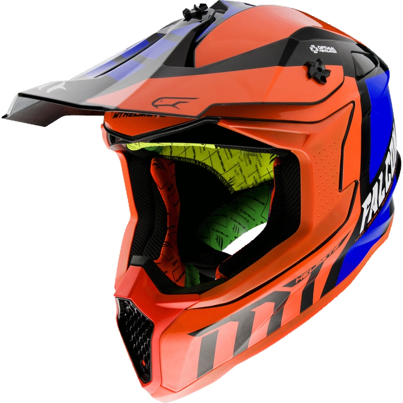 Motokrosová přilba MT Falcon Warrior fluo oranžová