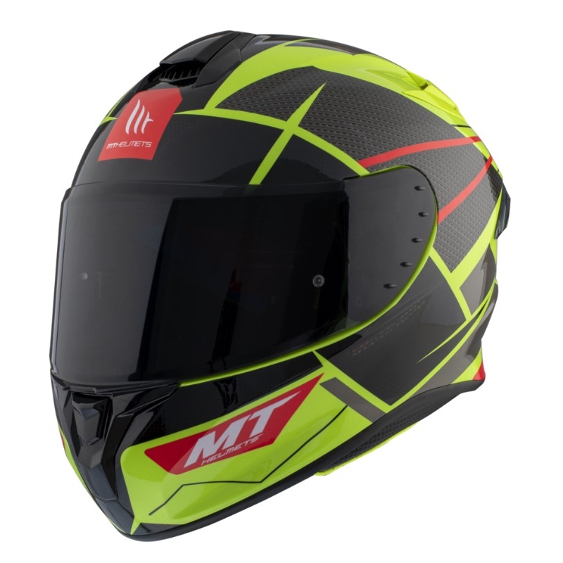 Integrální přilba na motorku MT FF106 Pro Targo Pro Podium D1 fluo žluto-červeno-černá výprodej