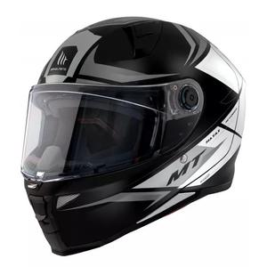 Integrální přilba na motorku MT Revenge 2 Hatax černo-bílá výprodej