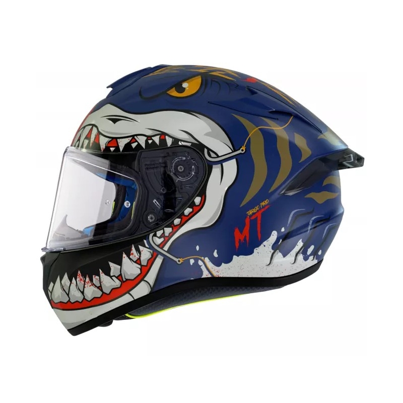 Integrální přilba na motorku MT Targo Pro Sharky modrá