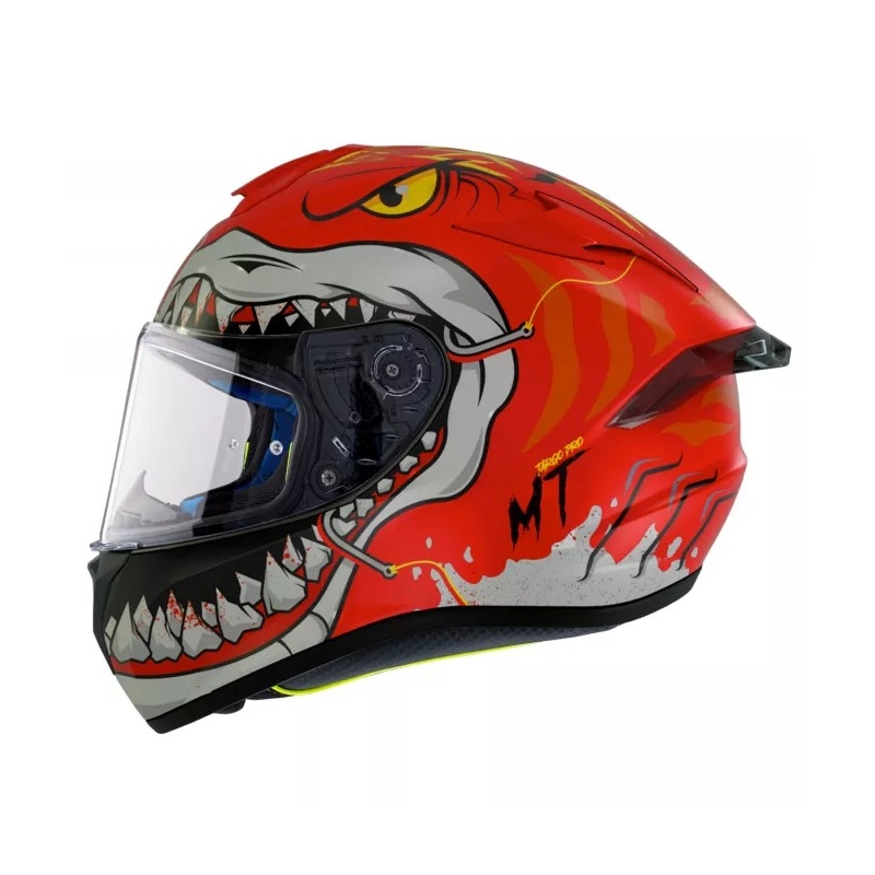 Integrální přilba na motorku MT Targo Pro Sharky červená