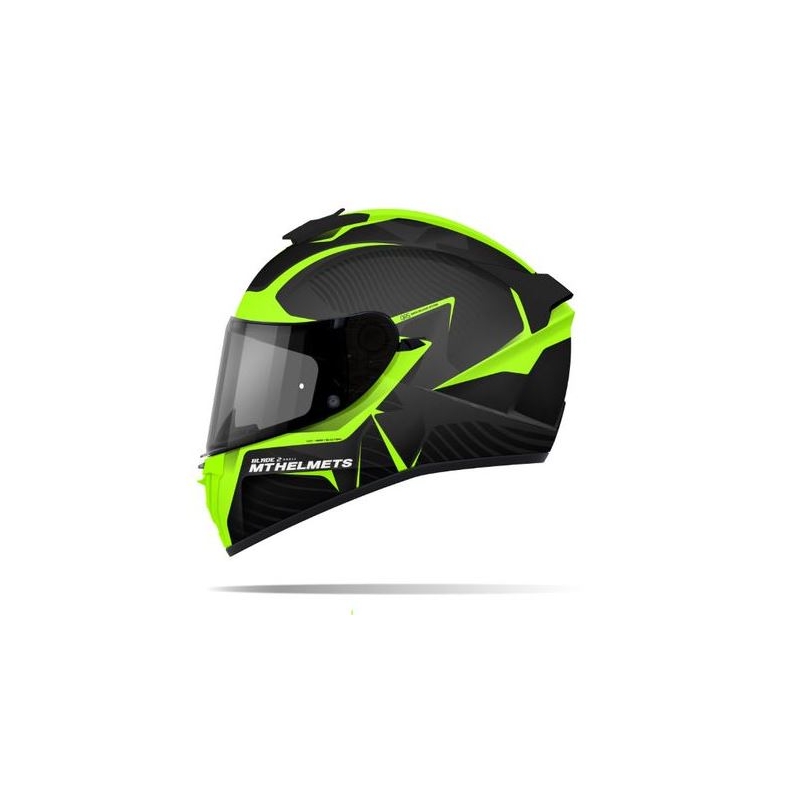 Integrální přilba na motorku MT Blade 2 SV Blaster černá matná-fluo žlutá