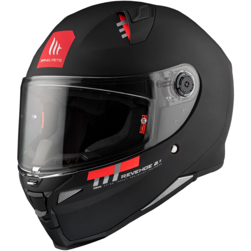 Integrální helma na motorku MT REVENGE 2 S SOLID A1 matná černá