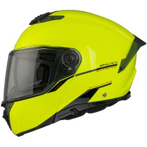 Vyklápěcí helma na motorku MT ATOM 2 SV SOLID A3 fluo žlutá lesklá