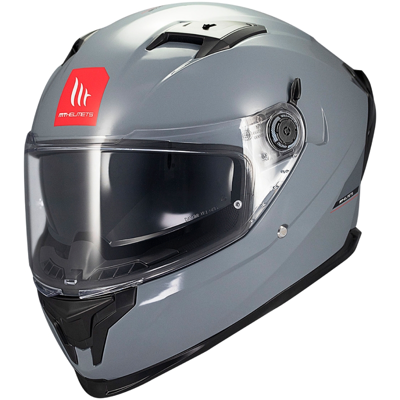Integrální helma na motorku MT BRAKER SV SOLID A12 šedá