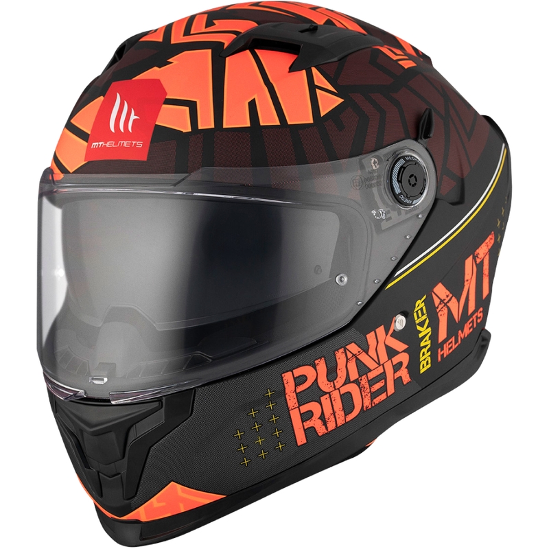 Integrální helma na motorku MT BRAKER SV PUNK RIDER B5 červeno-černá