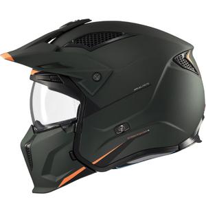 Otevřená helma s maskou MT Streetfighter SV S Solid A6 matná zelená