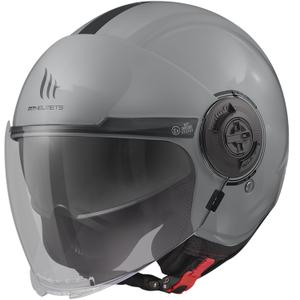 Otevřená přilba na motorku MT Viale SV S Solid šedá lesklá