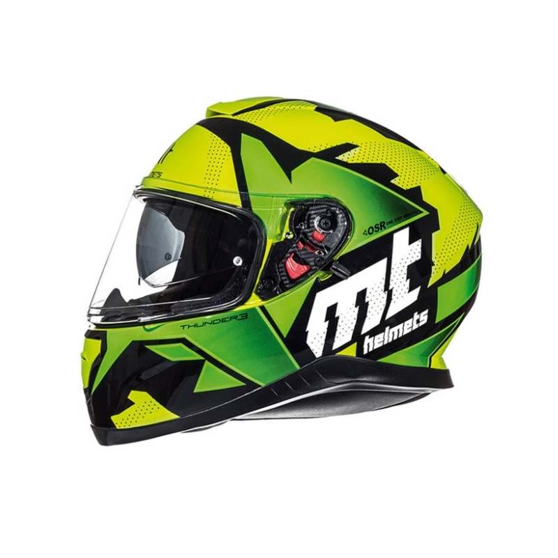 Integrální přilba na motorku MT Thunder 3 SV Torn fluo žluto-zelená