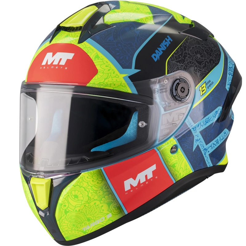 Integrální helma na motorku MT Targo S Danish_26_Brasil C3 modro-fluo žluto-červená